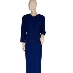 Adrianna Papell Collection 2 PC Set Blue Size 10 SKU 000309-1